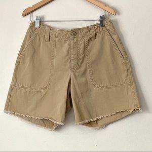 3/$22 Ralph Lauren distressed khaki shorts 2